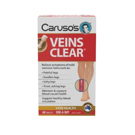 Caruso's Veins Clear 60 Tablets - Health Cart
